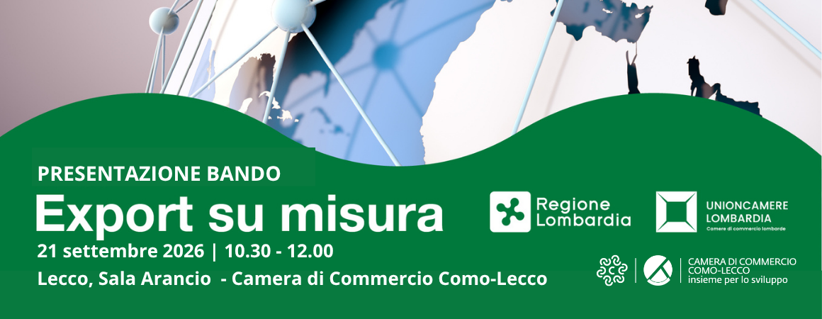 Presentazione bando Export su misura